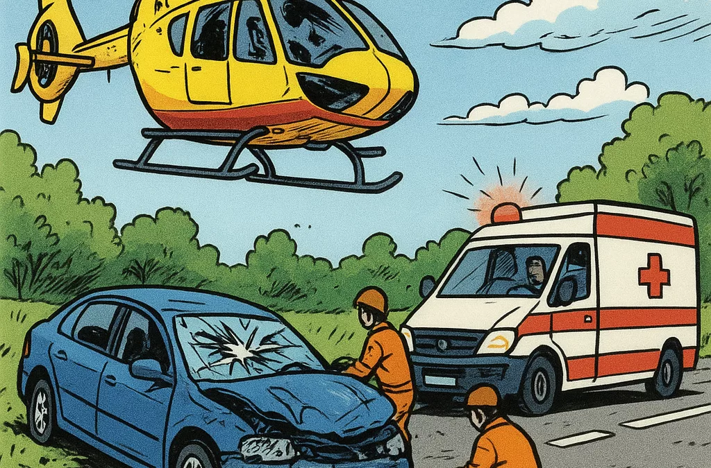 le sauvetage en hélicoptère