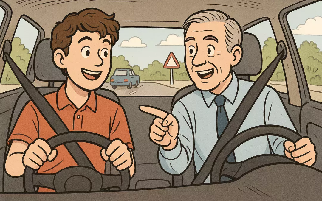 les étapes pour un élève apprenant à conduire