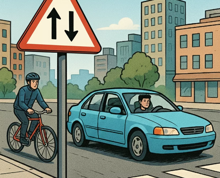 les panneaux de danger sur la route