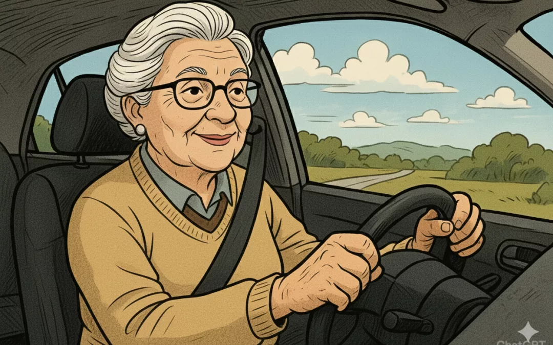 les seniors derrière un volant