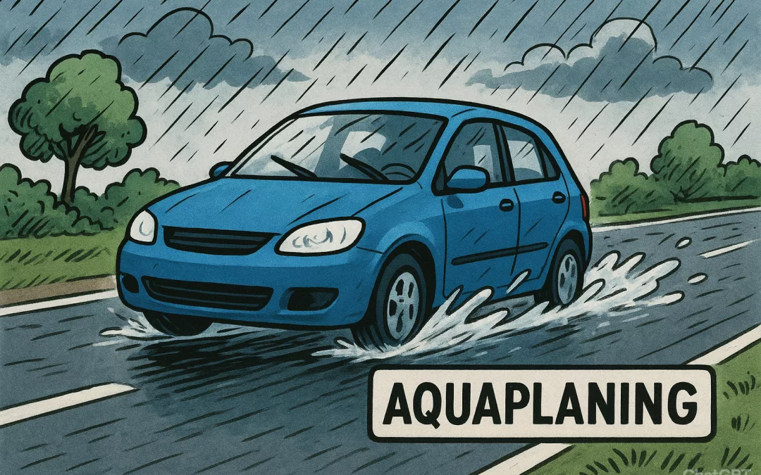 éviter les dangers de l'aquaplaning sur la route