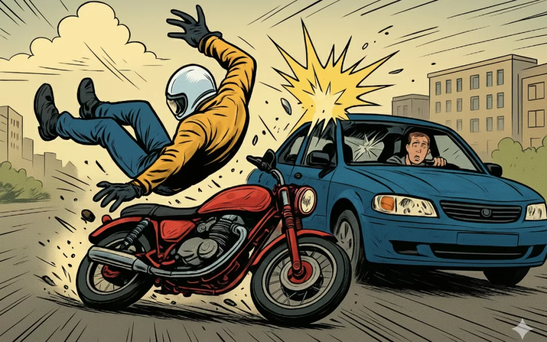 les dangers de la route à moto