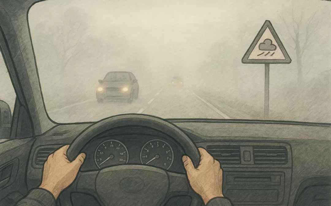 une conduite sûre par temps de brouillard