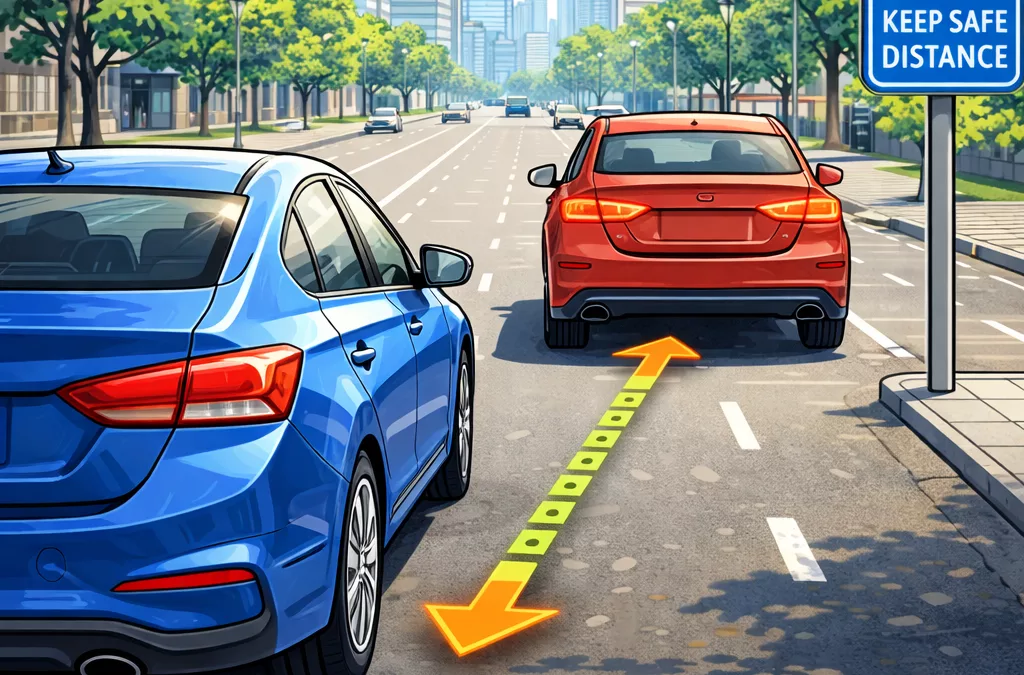 l'importance des distances de sécurité sur la route