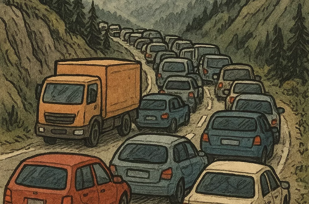 Conduire sur les routes de montagne