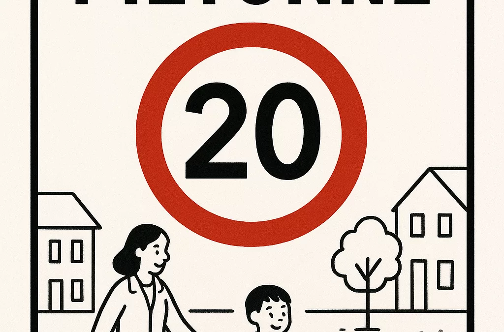 la zone piétonne 20 km/h