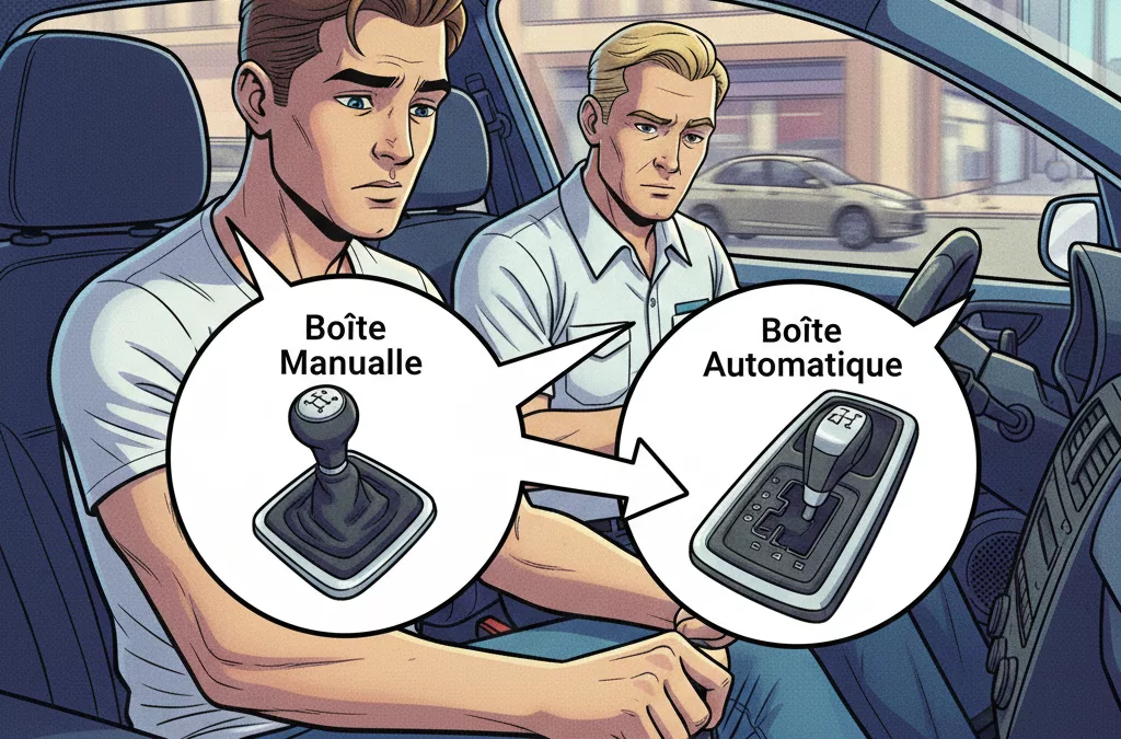 le choix de boîte de vitesse pour les élèves conducteurs