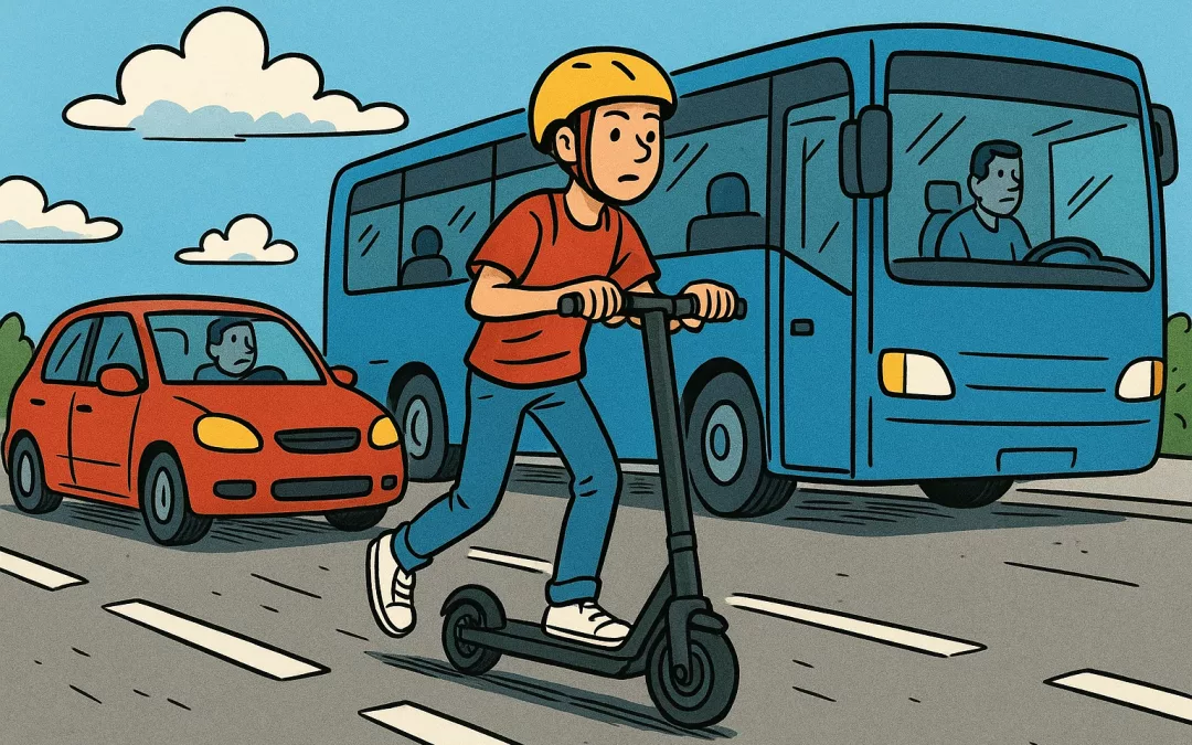 où doivent rouler les trottinettes