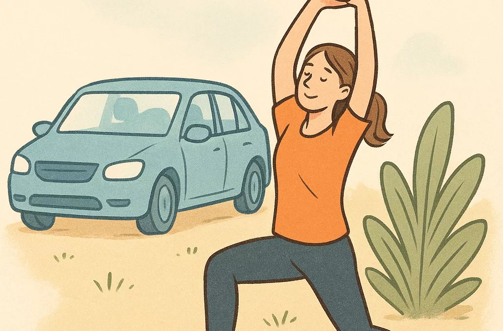 Récupérer après un long trajet en voiture