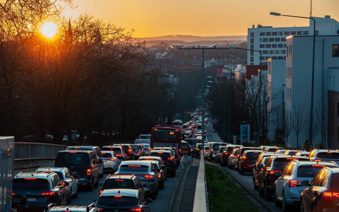 la conduite dans les embouteillages