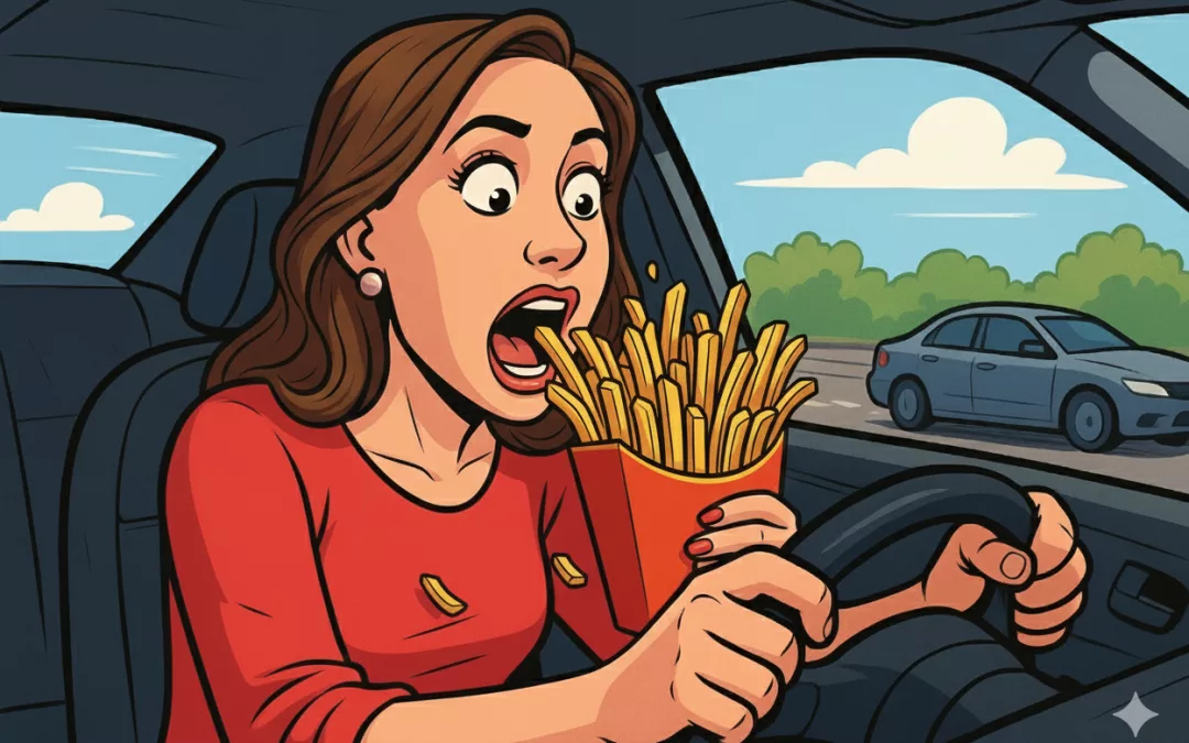 Puis-je manger pendant la conduite ?