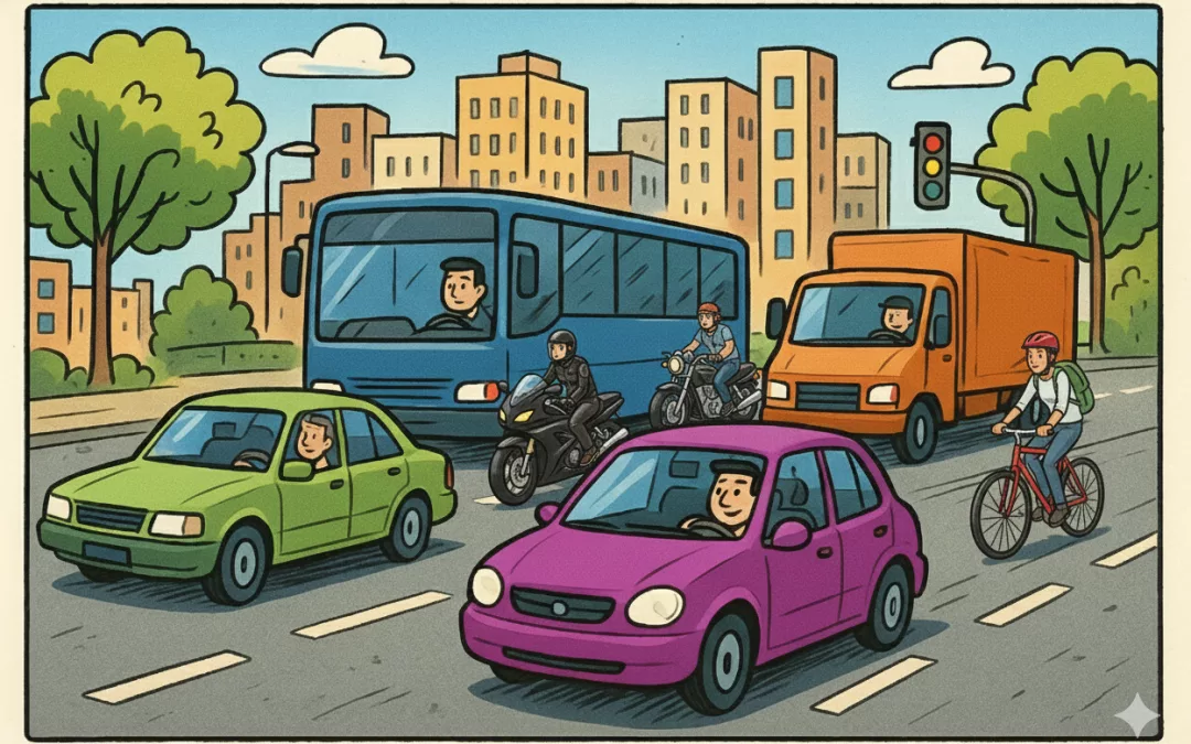 la frustration liée aux embouteillages