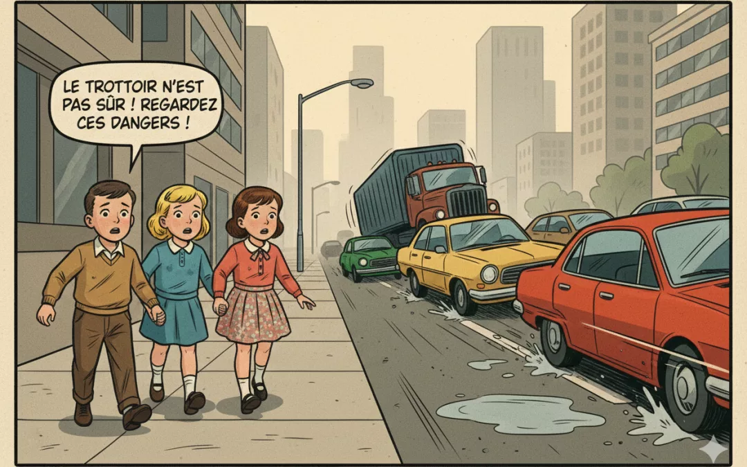 garder un oeil sur les enfants près des routes