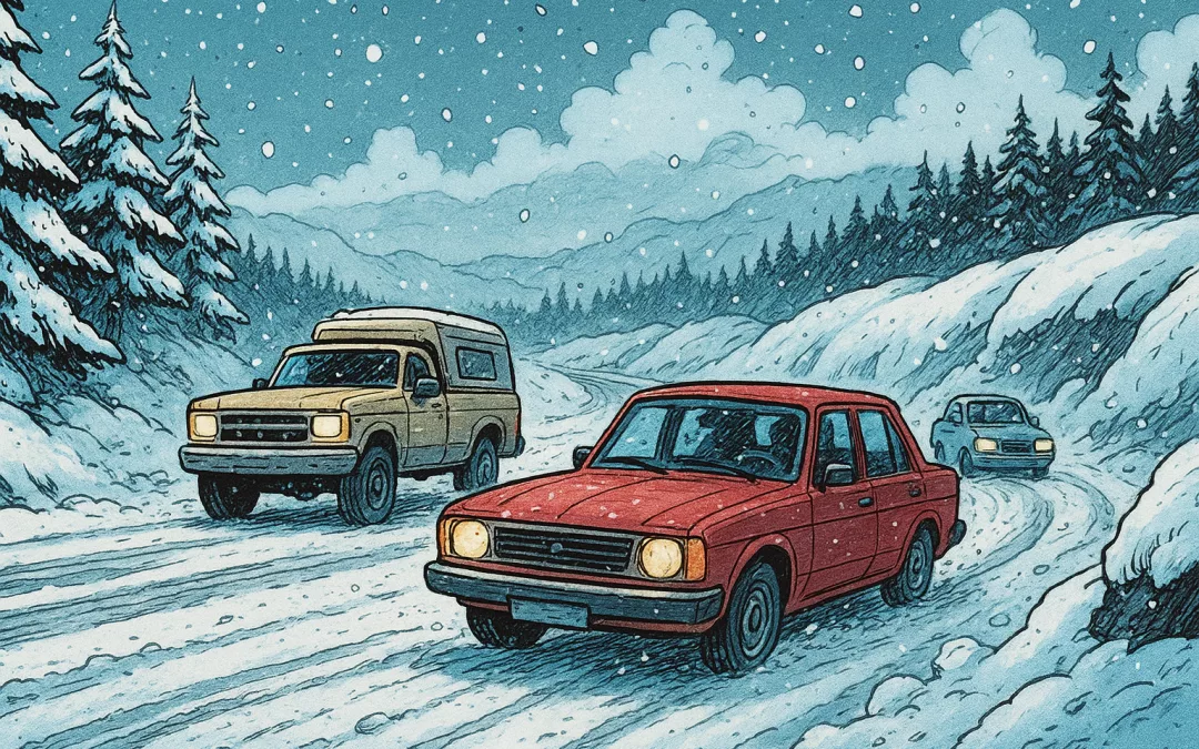 les précautions en cas de neige sur la route