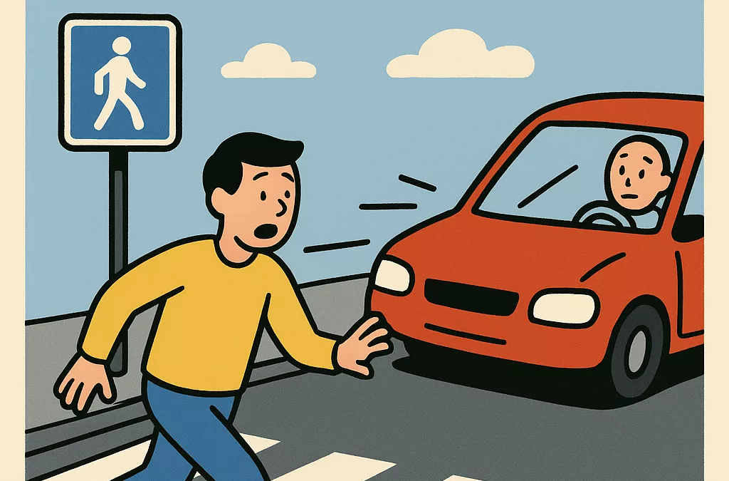 Prévention des accidents aux abords des passages piétons