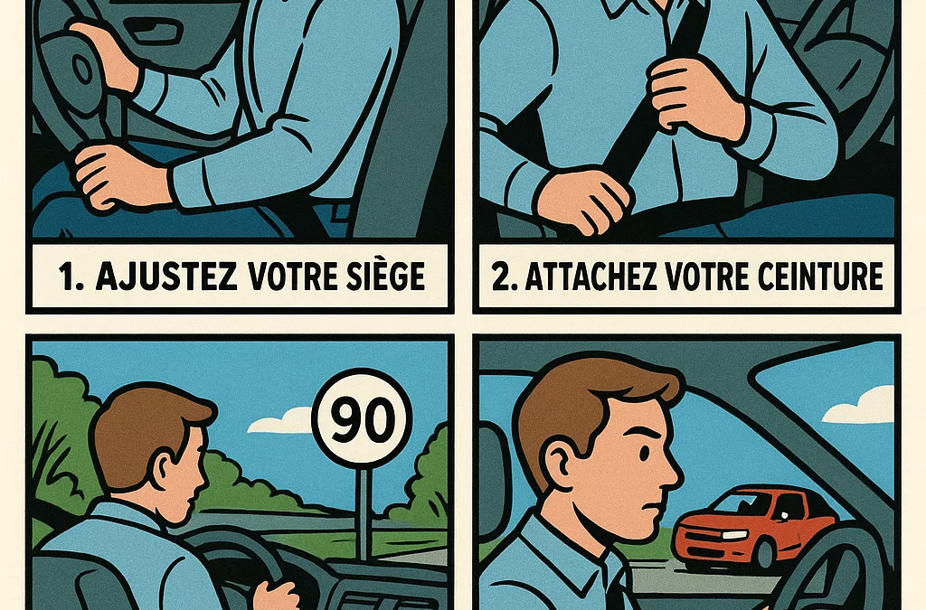 les étapes pour conduire une voiture en toute sécurité