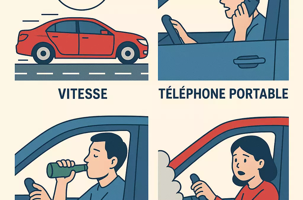 Les facteurs de risque de collision en voiture