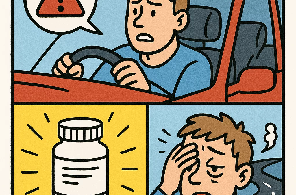 des doses excessives de médicaments perturbe la conduite