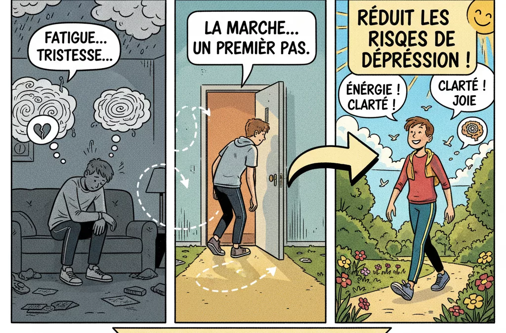 La marche réduit les risques de dépression