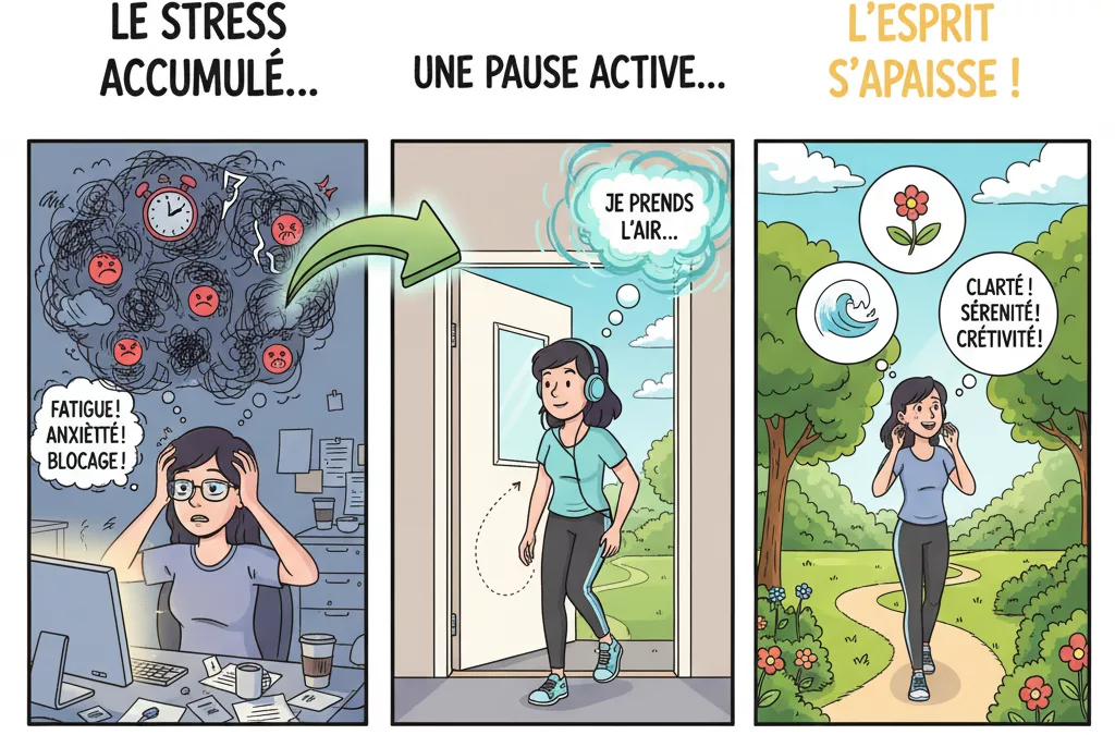 Les bienfaits de la marche sur la santé mentale