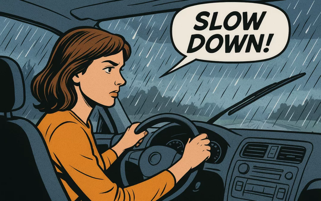 contrôler et adapter sa vitesse en voiture