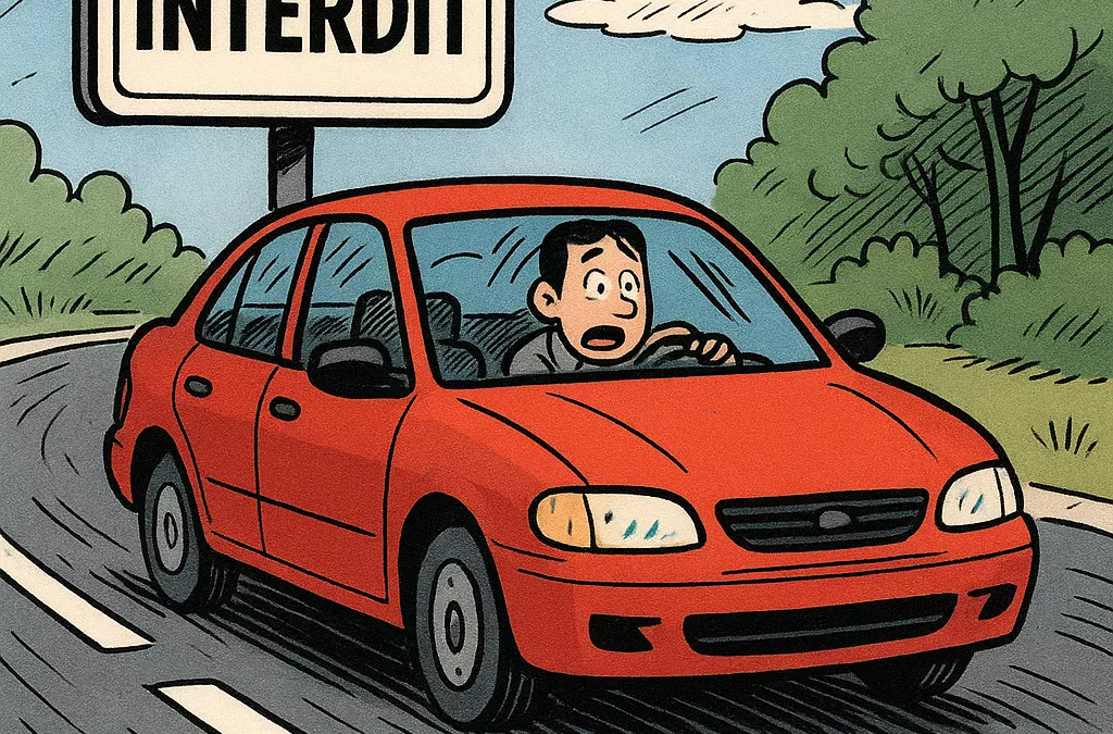 Le danger de la circulation en contresens