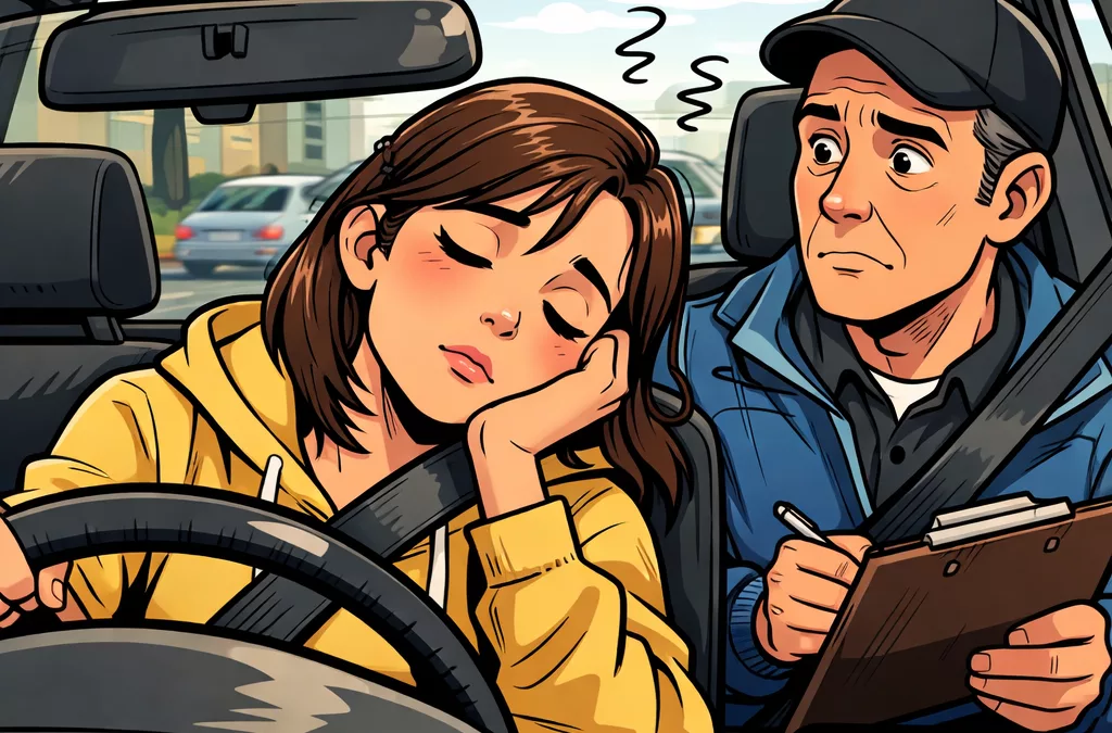 Fatigue au volant : rester vigilant durant vos leçons de conduite