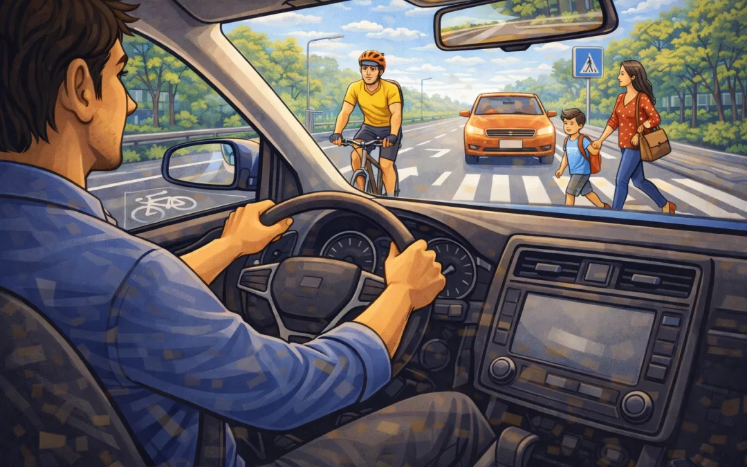 Partage de la route : cohabiter avec les cyclistes et piétons