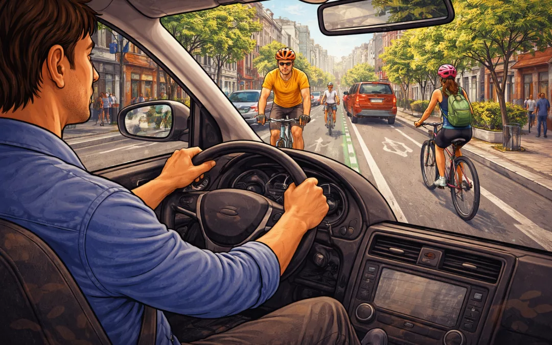 Partager la route avec les cyclistes : guide pour réussir son permis de conduire