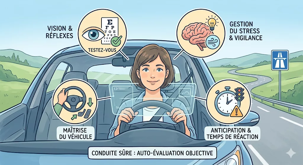 ​Auto-école : Comment évaluer objectivement ses propres capacités de conduite ?