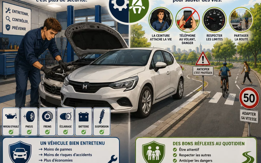 Mécanique et sécurité routière : les points de contrôle auto à surveiller